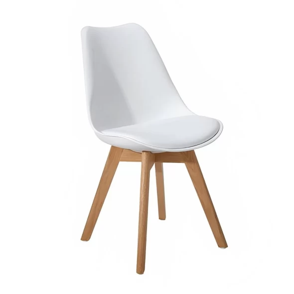 Silla Tulip Acolchada - Blanca -