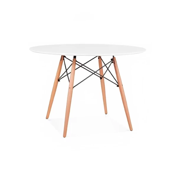 Mesa de Comedor Eames 80cm redonda - Blanca -