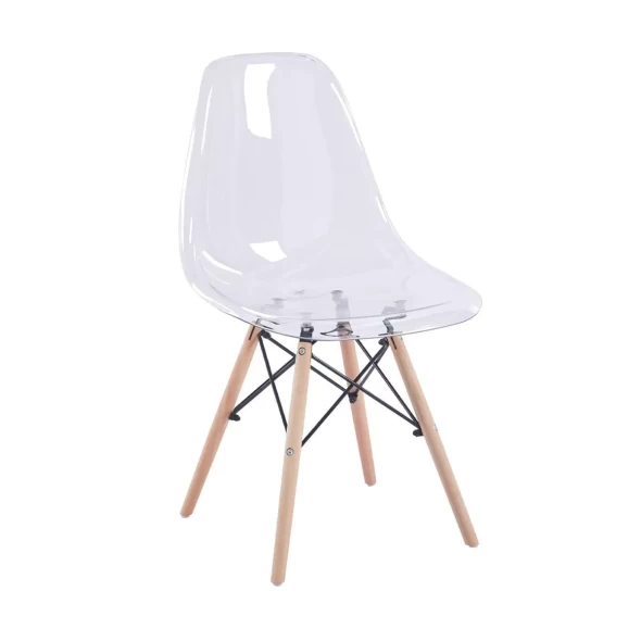 Silla Eames Acrílico Ultraresistente Transparente -