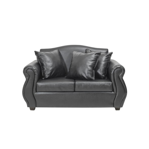 Sofa 2 Cuerpos Violeta Pu Negro