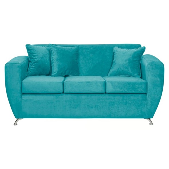 Sofa 3 Cuerpos Chicago Felpa-Calipso