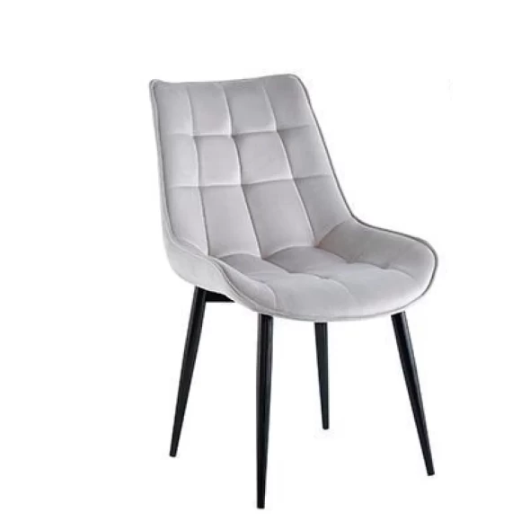 Silla Macron Terciopelo - Gris -