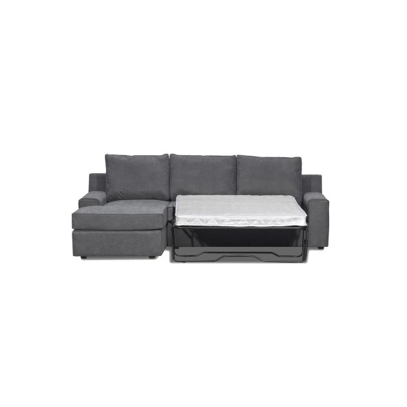 Seccional Cama Burano Izquierdo 133 cm Gris Medio