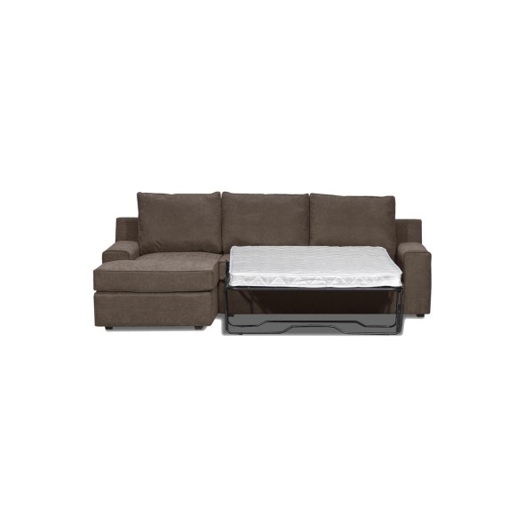 Seccional Cama Burano Izquierdo 133 cm Chocolate