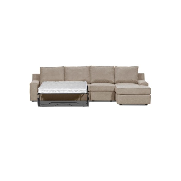 Seccional Cama Burano XL Derecho 133 cm Beige