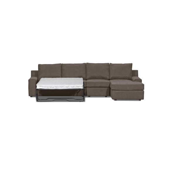 Seccional Cama Burano XL Derecho 133 cm Chocolate