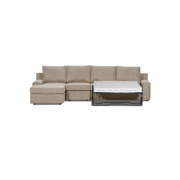 Seccional Cama Burano XL Izquierdo 133 cm Beige