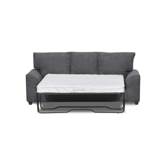 Sofá Cama Manhattan 155 cm Tela Gris Medio