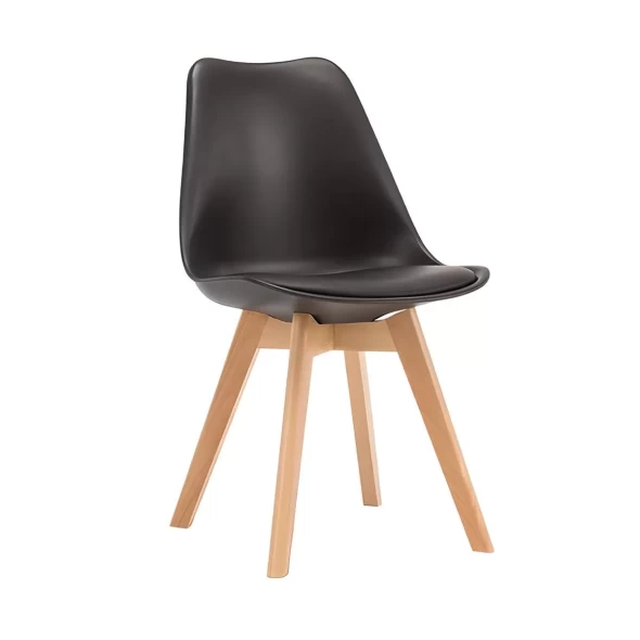 Silla Tulip Acolchada - Negra -