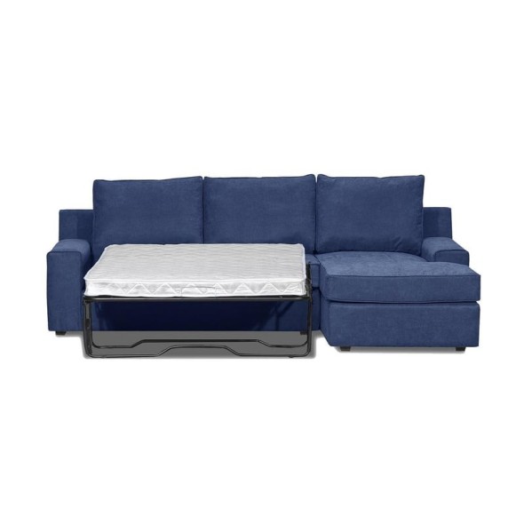 Seccional Cama Burano Derecho 133 cm Azul