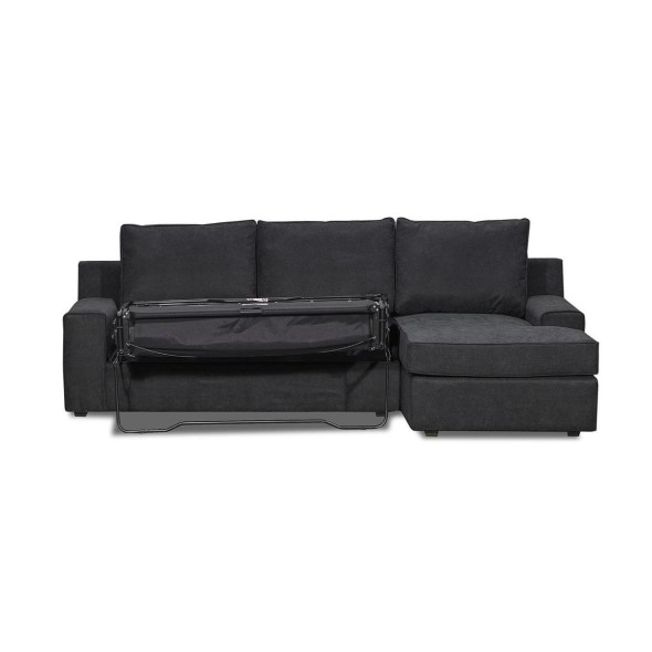 Seccional Cama Burano Derecho 133 cm Negro