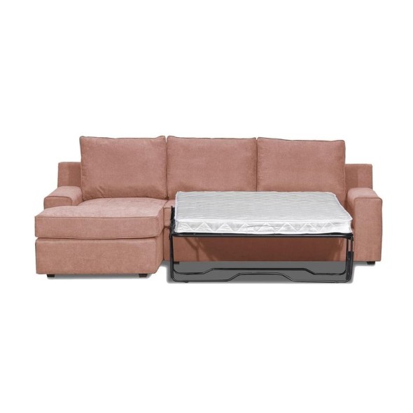 Seccional Cama Burano Izquierdo 133 cm Rosa