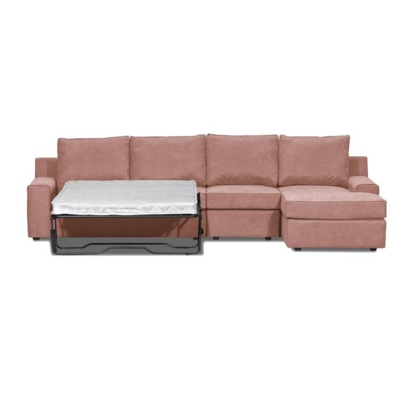 Seccional Cama Burano XL Derecho 133 cm Rosa