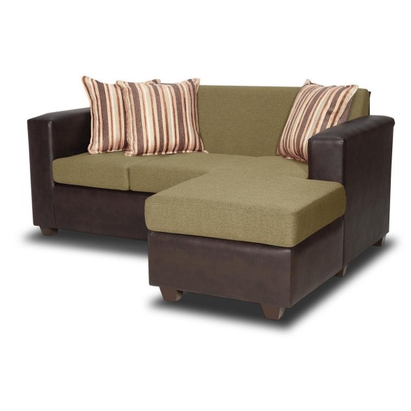 Seccional Invictus 3.1 Intercambiable + Pouf Tela-PU Oro