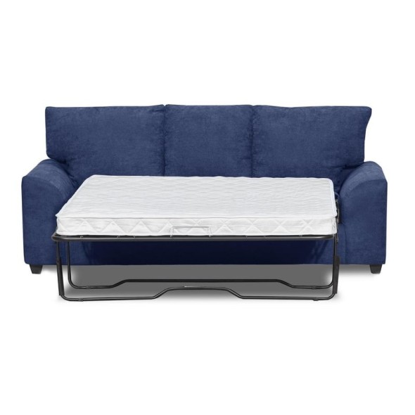 Sofá Cama Manhattan 155 cm Tela Azul