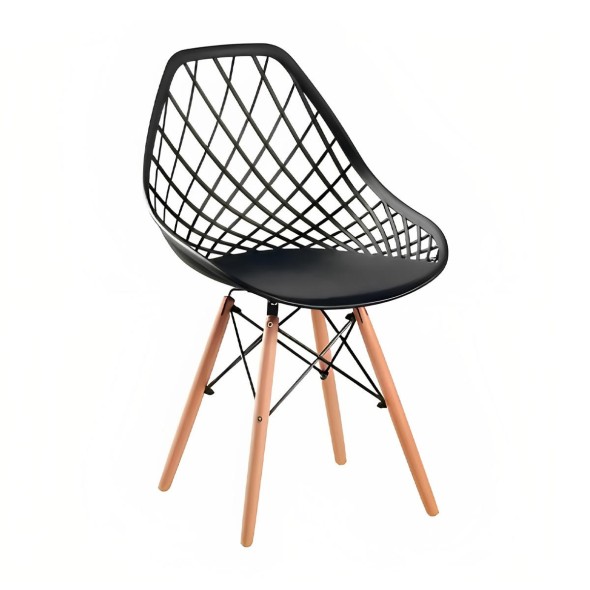 Silla Eames Enrejada Mesh - Negra