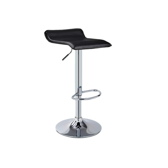 Taburete Piso de Bar Ajustable Simply - Negro