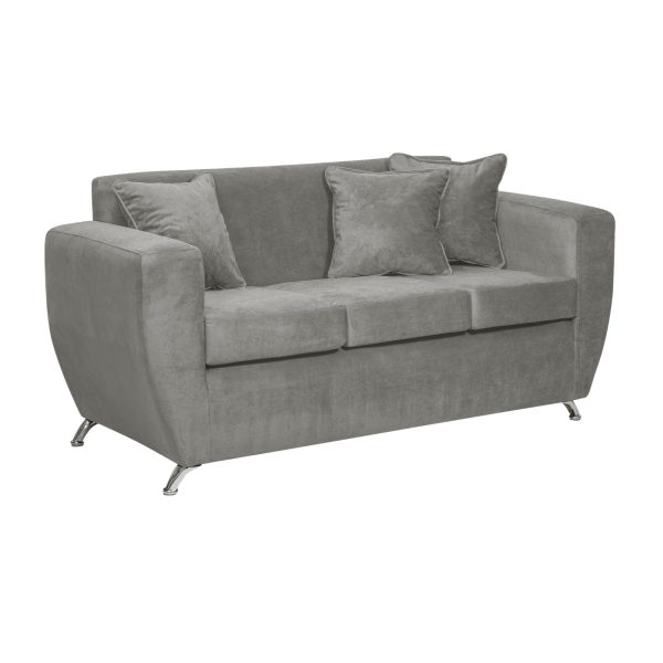 Sofa 3 Cuerpos Chicago Felpa - Imagen 8