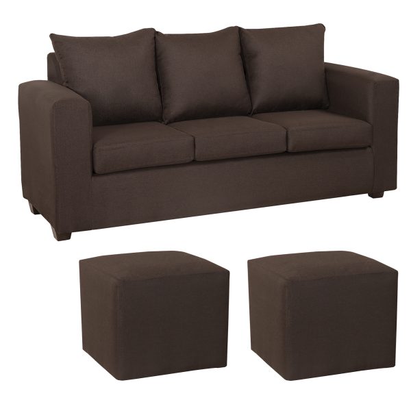 Seccional Marco 3.1 Intercambiable + Pouf Tela